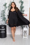 Елегантний стильний комплект XXL Кч1091н Чорний
